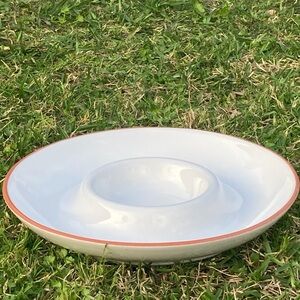 Glazed Terracotta Chip/Dip Bowl
